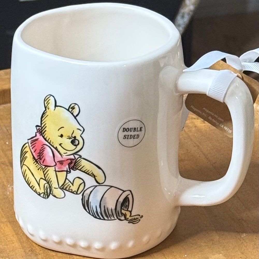 Rae Dunn x Disney x Winnie the Pooh Double-sided Mug FEELING 11 O’CLOCKISH NWT